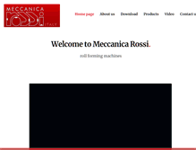 Tablet Screenshot of meccanicarossi.com